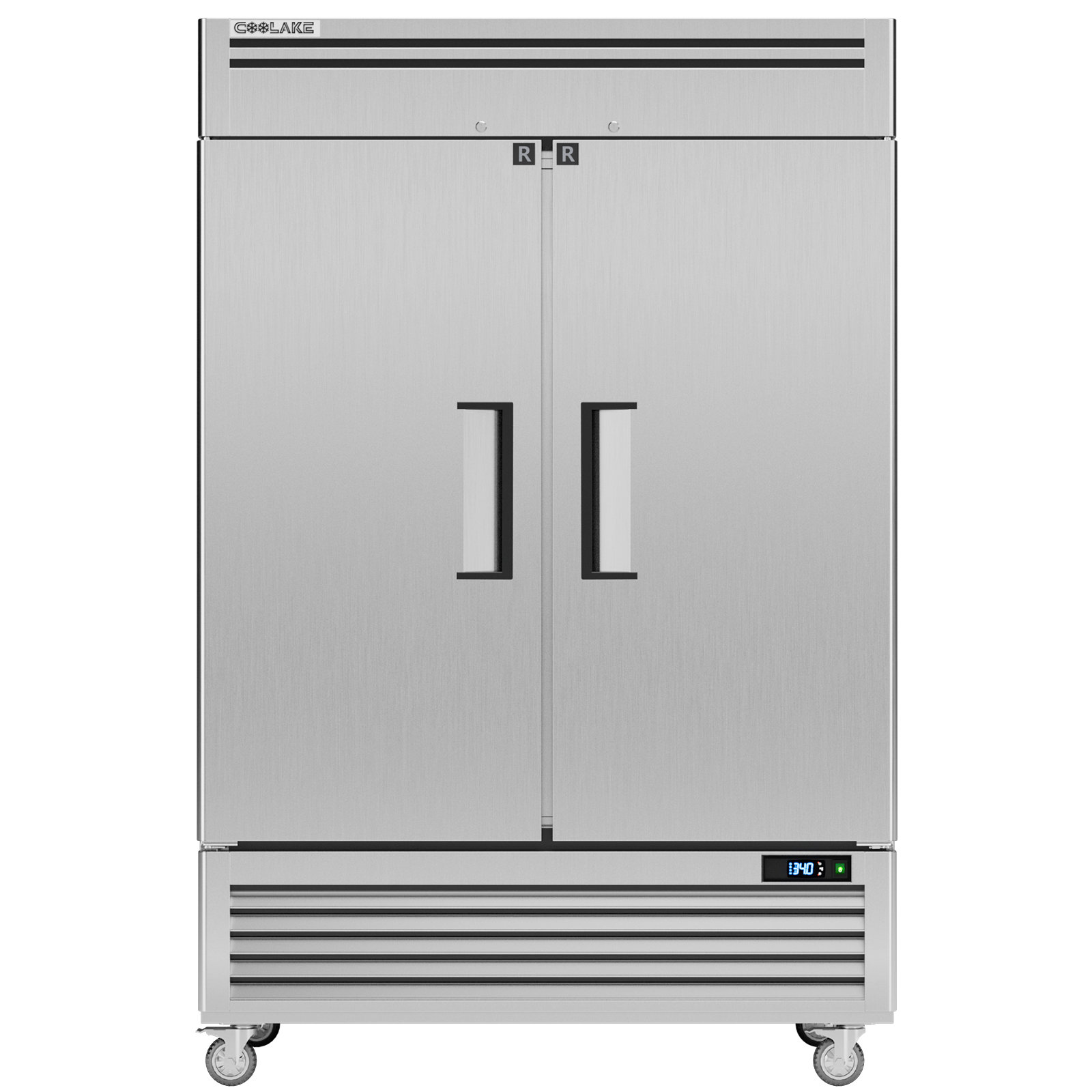 Coolake 54" W Commercial Freezer, 49 Cu Ft Soild Door Upright Freezer